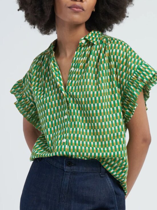 Trovata Tops - Trovata: Marianne B Ruffle sleeve shirt
